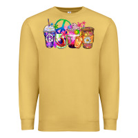 Antique Gold hippie coffee cups Premium Sweatshirt - Zillion Design Studio