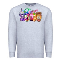 Heather Grey hippie coffee cups Premium Sweatshirt - Zillion Design Studio