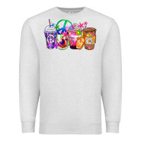 Oatmeal Heather hippie coffee cups Premium Sweatshirt - Zillion Design Studio