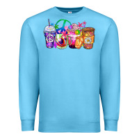 Ocean Blue hippie coffee cups Premium Sweatshirt - Zillion Design Studio
