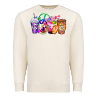 Sandshell hippie coffee cups Premium Sweatshirt - Zillion Design Studio