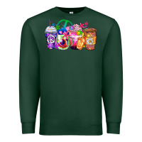 Sports Green hippie coffee cups Premium Sweatshirt - Zillion Design Studio
