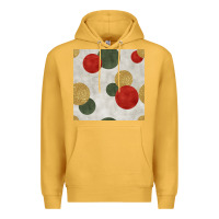 Mustard christmas points seamless pattern Premium Hoodie - BundleAndBundleShop