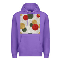 Purple christmas points seamless pattern Premium Hoodie - BundleAndBundleShop