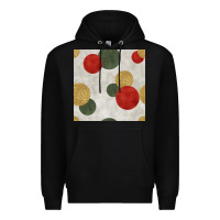 Black christmas points seamless pattern Premium Hoodie - BundleAndBundleShop