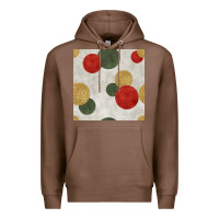 Chestnut christmas points seamless pattern Premium Hoodie - BundleAndBundleShop