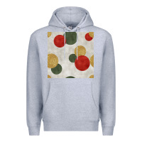 Heather Grey christmas points seamless pattern Premium Hoodie - BundleAndBundleShop