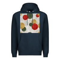 Navy christmas points seamless pattern Premium Hoodie - BundleAndBundleShop