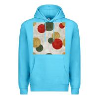 Ocean Blue christmas points seamless pattern Premium Hoodie - BundleAndBundleShop