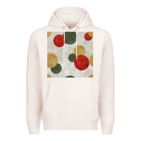 Pale Pink christmas points seamless pattern Premium Hoodie - BundleAndBundleShop