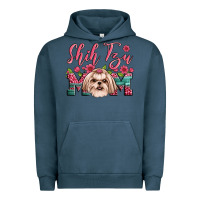Pigment Midnight Navy love shih tzus Urban Hoodie - JahusDesignShop