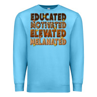 Ocean Blue melanin educated motivated elevated melanated Premium Sweatshirt - texasbilliewilder