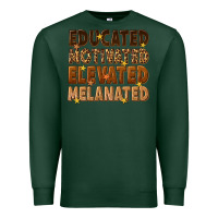 Sports Green melanin educated motivated elevated melanated Premium Sweatshirt - texasbilliewilder