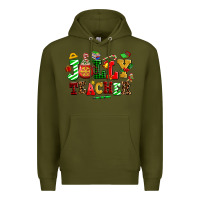 Army Green jolly teacher Premium Hoodie - AdoDesignShop