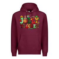 Burgundy jolly teacher Premium Hoodie - AdoDesignShop