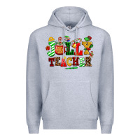 Heather Grey jolly teacher Premium Hoodie - AdoDesignShop