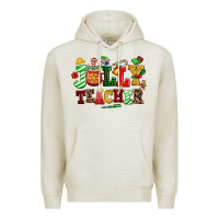 Oatmeal Heather jolly teacher Premium Hoodie - AdoDesignShop
