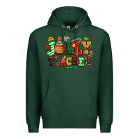 Sports Green jolly teacher Premium Hoodie - AdoDesignShop