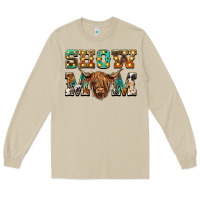 Mushroom show mom scottish cattle Long Sleeve Tee - BarkalooDesign