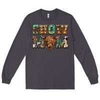 Smoke show mom scottish cattle Long Sleeve Tee - BarkalooDesign