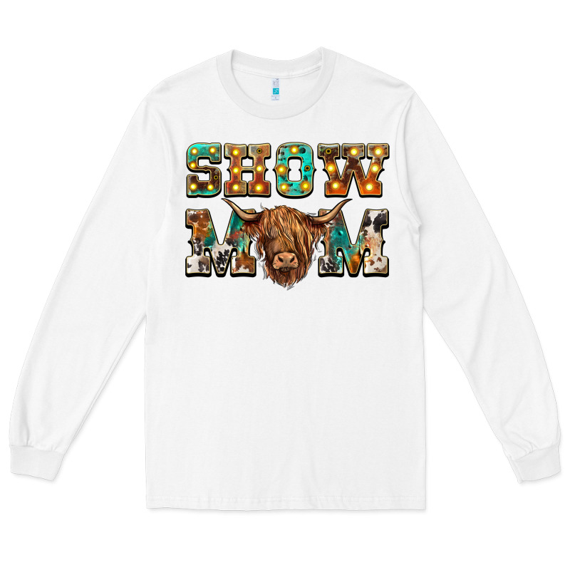 Show Mom Scottish Cattle Long Sleeve Tee by BarkalooDesign | Teevron