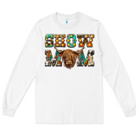 White show mom scottish cattle Long Sleeve Tee - BarkalooDesign