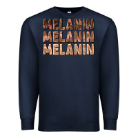 Navy melanin melanin melanin Premium Sweatshirt - texasbilliewilder