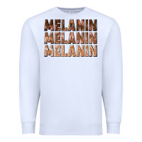White melanin melanin melanin Premium Sweatshirt - texasbilliewilder