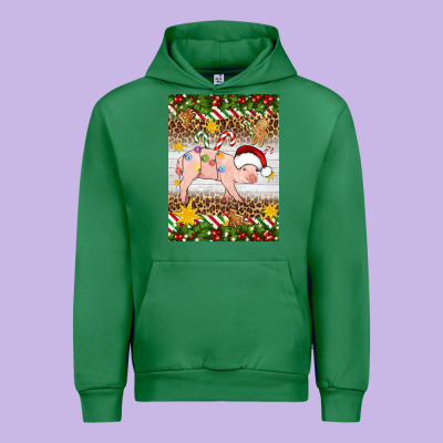 Christmas Pig Urban Hoodie Designed By Artiststas