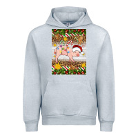 Heather Grey christmas pig Urban Hoodie - Artiststas
