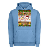 Pigment Pebble Blue christmas pig Urban Hoodie - Artiststas