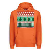 Carrot christmas trees hand drawn seamless pattern Premium Hoodie - BundleAndBundleShop