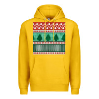 Lemon christmas trees hand drawn seamless pattern Premium Hoodie - BundleAndBundleShop