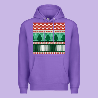 Christmas Trees Hand Drawn Seamless Pattern Premium Hoodie Designed By Bundleandbundleshop