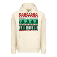 Sandshell christmas trees hand drawn seamless pattern Premium Hoodie - BundleAndBundleShop