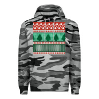 Slate Camo christmas trees hand drawn seamless pattern Premium Hoodie - BundleAndBundleShop