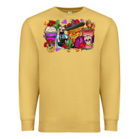 Antique Gold day of the dead coffee cups Premium Sweatshirt - Zillion Design Studio