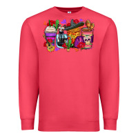 Cardinal day of the dead coffee cups Premium Sweatshirt - Zillion Design Studio
