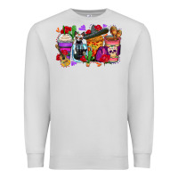 Dove Grey day of the dead coffee cups Premium Sweatshirt - Zillion Design Studio