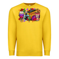 Lemon day of the dead coffee cups Premium Sweatshirt - Zillion Design Studio