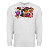 Oatmeal Heather day of the dead coffee cups Premium Sweatshirt - Zillion Design Studio