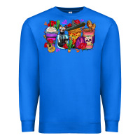 True Royal day of the dead coffee cups Premium Sweatshirt - Zillion Design Studio