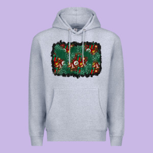 Christmas Gift Box And Leopard Background Premium Hoodie Designed By Bundleandbundleshop