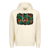 Sandshell christmas gift box and leopard background Premium Hoodie - BundleAndBundleShop