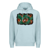 Blue Mist christmas gift box and leopard background Premium Hoodie - BundleAndBundleShop