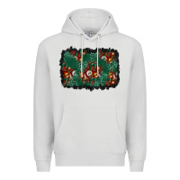 Dove Grey christmas gift box and leopard background Premium Hoodie - BundleAndBundleShop