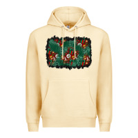 Pina Colada christmas gift box and leopard background Premium Hoodie - BundleAndBundleShop