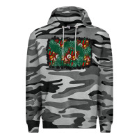 Slate Camo christmas gift box and leopard background Premium Hoodie - BundleAndBundleShop