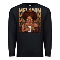 Black melanin kid Premium Sweatshirt - texasbilliewilder