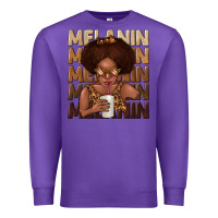 Purple melanin kid Premium Sweatshirt - texasbilliewilder
